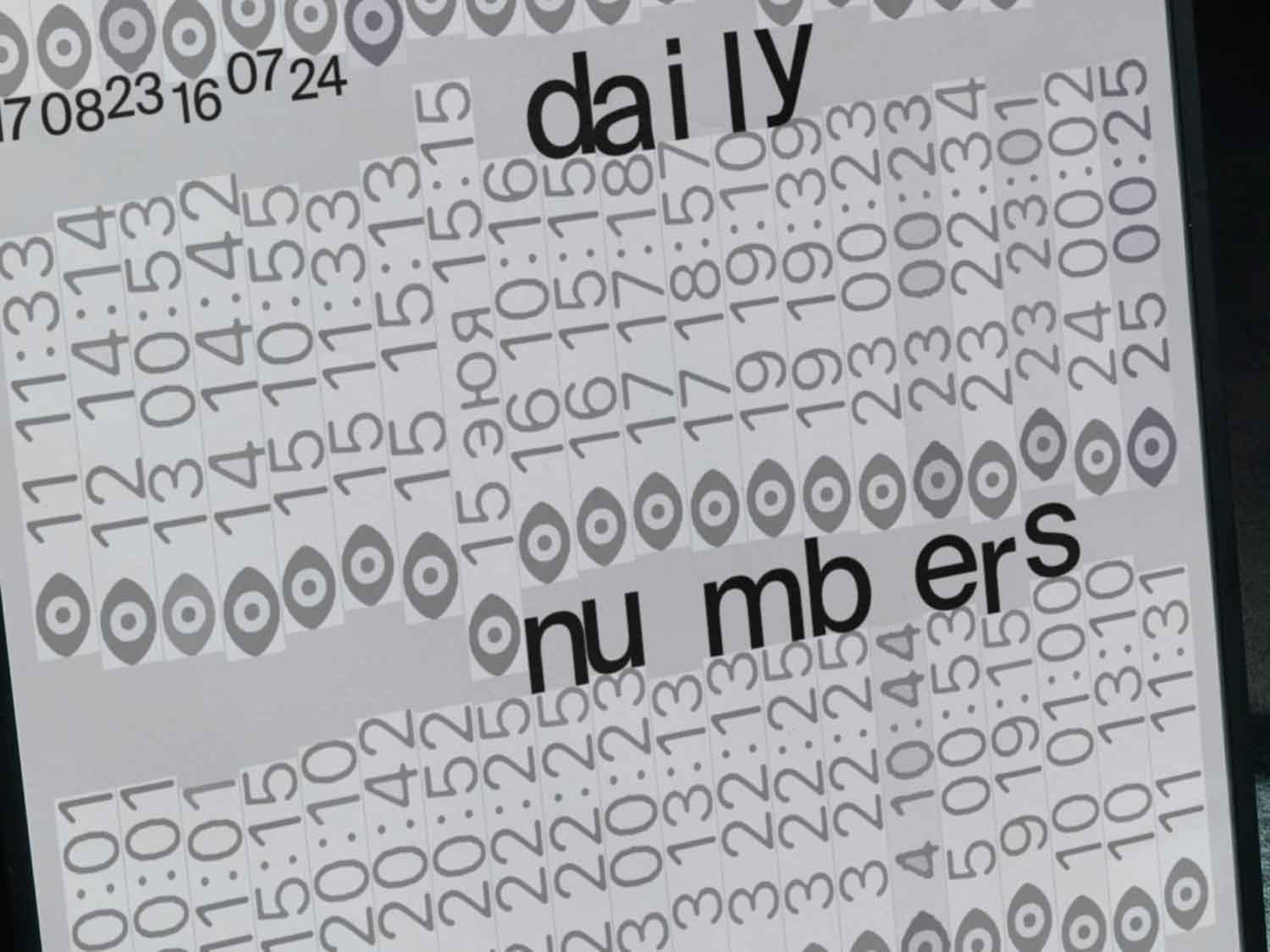 Daily Numbers
